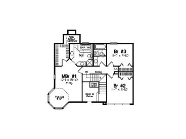 2nd Floor Plan, 047H-0006