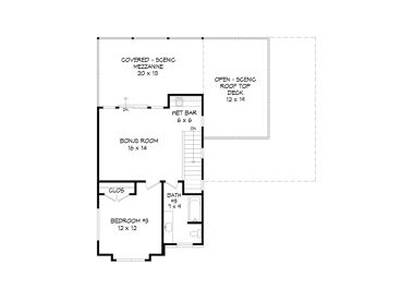 3rd Floor Plan, 062H-0330