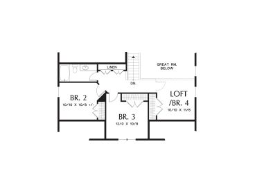 2nd Floor Plan, 034H-0323