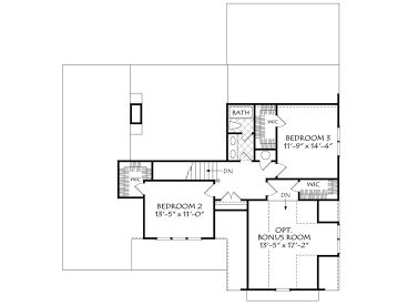 2nd Floor Plan, 087H-0107