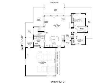 1st Floor Plan, 062H-0431