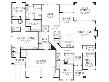Floor Plan, 034H-0483