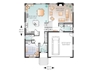 1st Floor Plan, 027H-0268