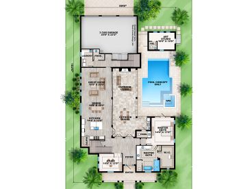 1st Floor Plan, 069H-0028