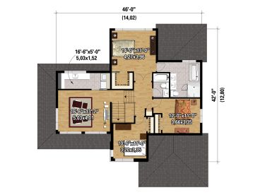 2nd Floor Plan, 072H-0140