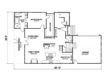 1st Floor Plan, 058H-0029