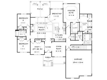 1st Floor Plan, 019H-0190