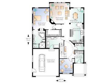 1st Floor Plan, 027H-0162