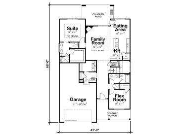 1st Floor Plan, 031H-0533