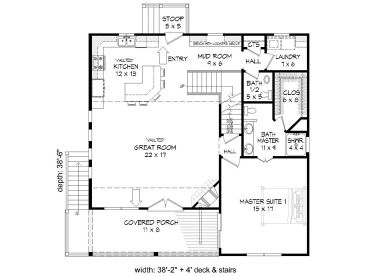 1st Floor Plan, 062H-0192