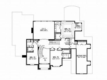2nd Floor Plan, 020H-0013