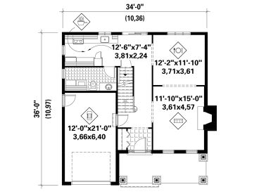 1st Floor Plan, 072H-0234