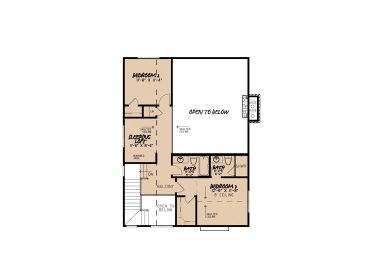 2nd Floor Plan, 074H-0009