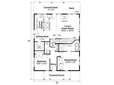1st Floor Plan, 051H-0368