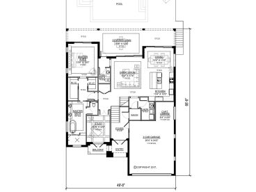 1st Floor Plan, 070H-0058