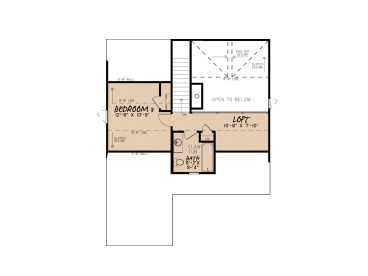 2nd Floor Plan, 074H-0010