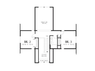 2nd Floor Plan, 034H-0314
