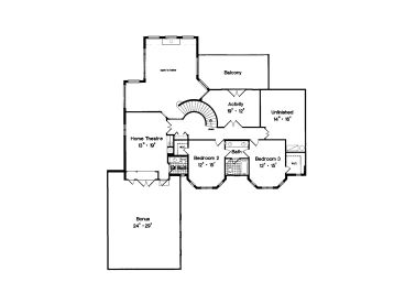 2nd Floor Plan, 043H-0208