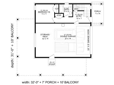 1st Floor Plan, 062G-0443