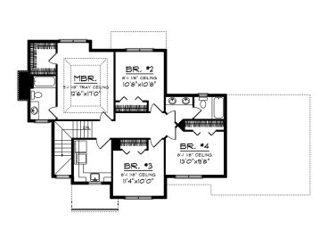 2nd Floor Plan, 020H-0410