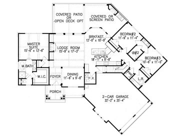 1st Floor Plan, 084H-0035