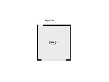 Garage Floor Plan, 052H-0124