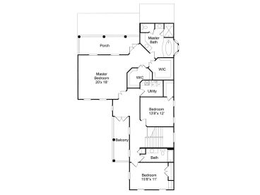 2nd Floor Plan, 017H-0019