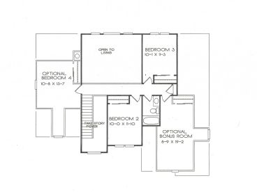 2nd Floor Plan, 045H-0054