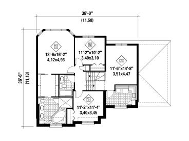 2nd Floor Plan, 072H-0152