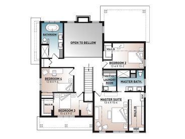 2nd Floor Plan, 027H-0528