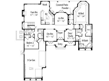 1st Floor Plan, 043H-0213