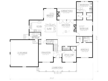 1st Floor Plan, 068H-0042