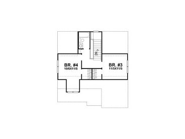 2nd Floor Plan, 016H-0038