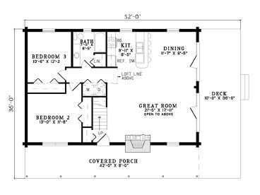 1st Floor Plan, 025L-0023
