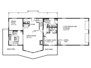 1st Floor Plan, 012H-0235
