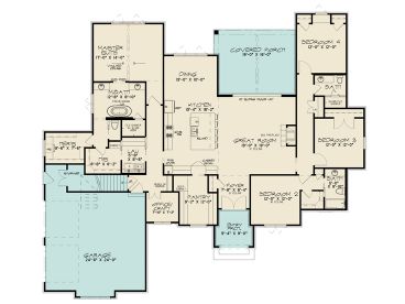 1st Floor Plan, 075H-0036