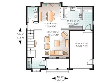 1st Floor Plan, 027H-0198