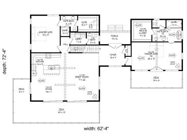 1st Floor Plan, 062H-0358