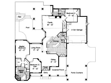 1st Floor Plan, 043H-0127