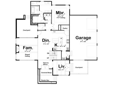 1st Floor Plan, 050H-0262