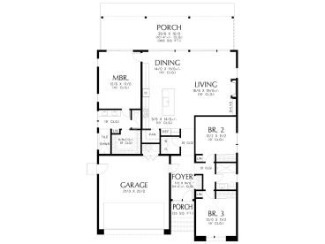 Floor Plan, 034H-0496