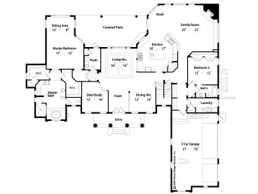 1st Floor Plan, 043H-0221