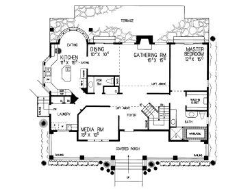 1st Floor Plan, 057H-0011