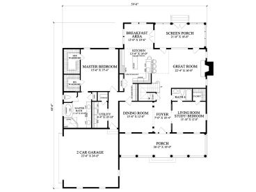 1st Floor Plan, 063H-0211