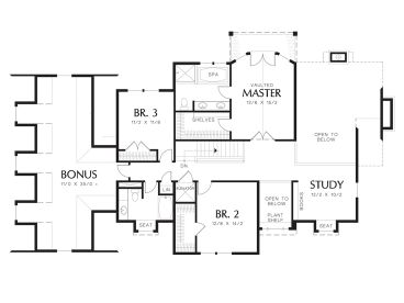 2nd Floor Plan, 034H-0350