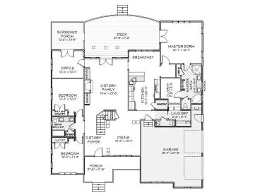 1st Floor Plan, 067H-0009