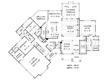 1st Floor Plan, 019H-0182
