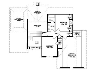 2nd Floor Plan, 006H-0050