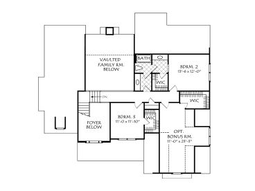2nd Floor Plan, 086H-0084