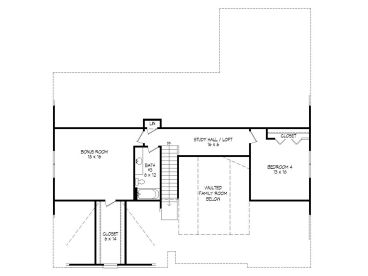 2nd Floor Plan, 062H-0073